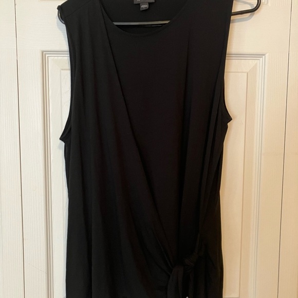 J Jill black tank wrap blouse size Large - Picture 1 of 3